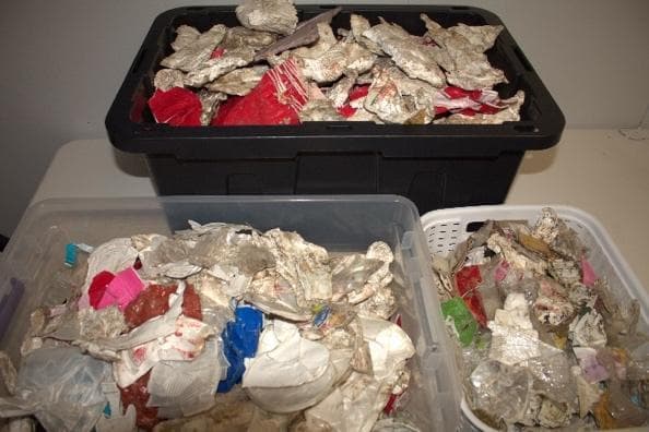 Polystyrene recovered during the Chicago Secondary Sort Demonstration
