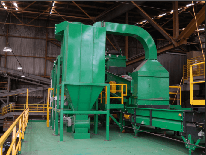 Titus glass cleaning system installed at a MRF