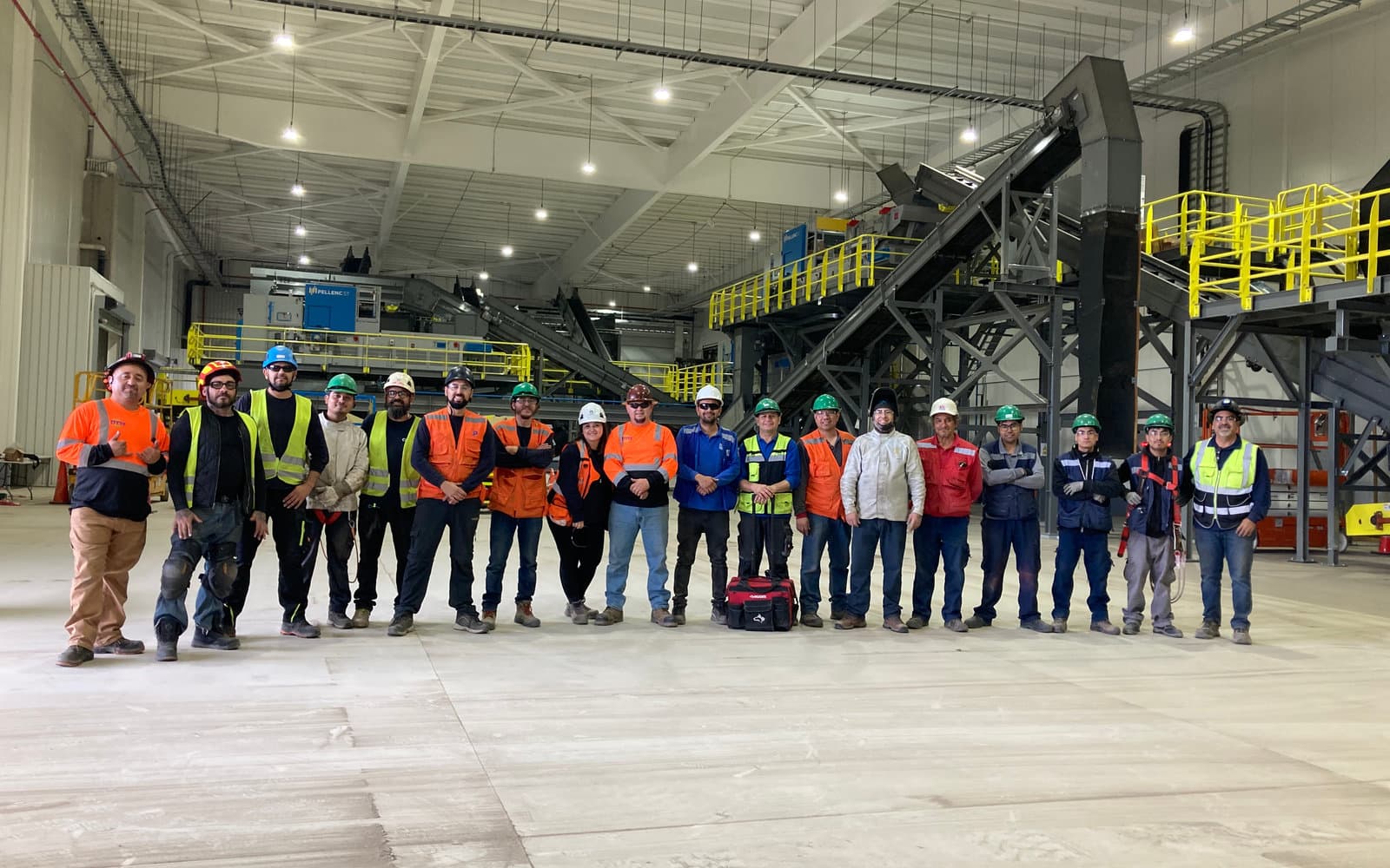 The Titus crew inside a newly commissioned recovery facility